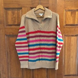 Charter Club Ribbed Knit Sweater in Camel